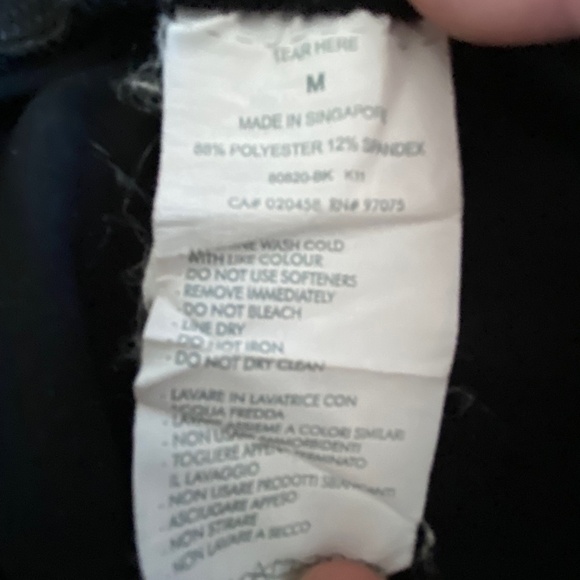 SAUCONY black crop athletic pants size M - Picture 3 of 5